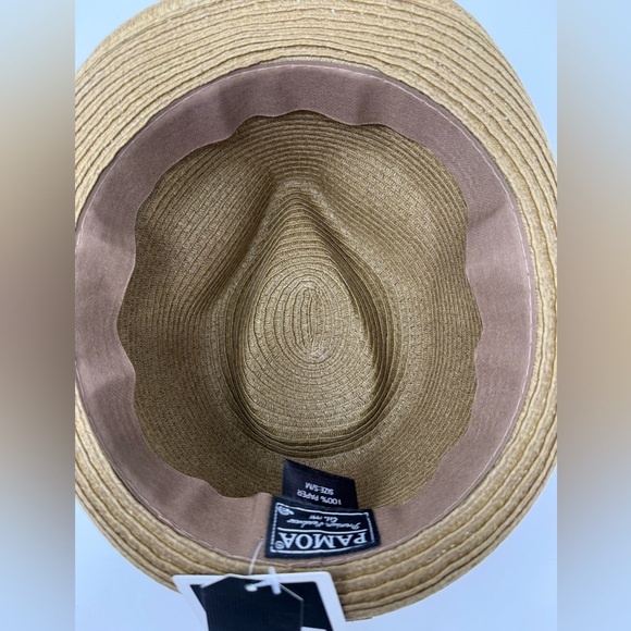 Pamoa "City Hunter" Straw/Linen Fedora – Summer Ready! - Picture 6 of 7